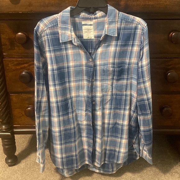American Eagle Outfitters Tops - AEO Boyfriend Flannel